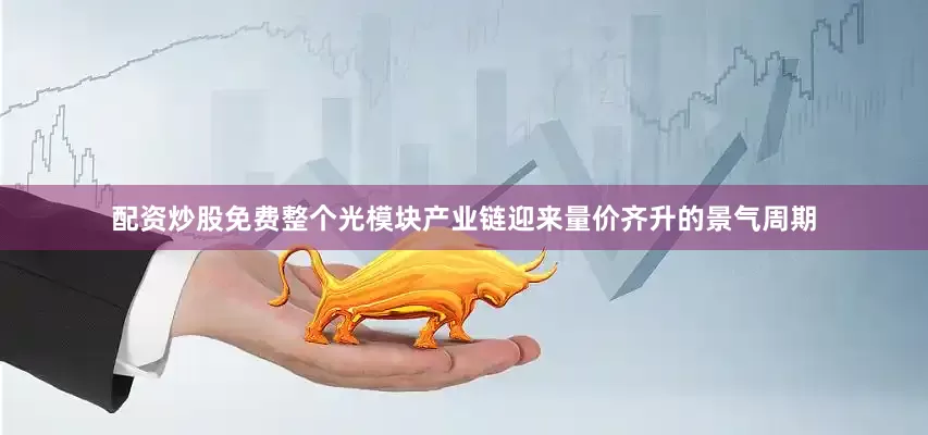 配资炒股免费整个光模块产业链迎来量价齐升的景气周期
